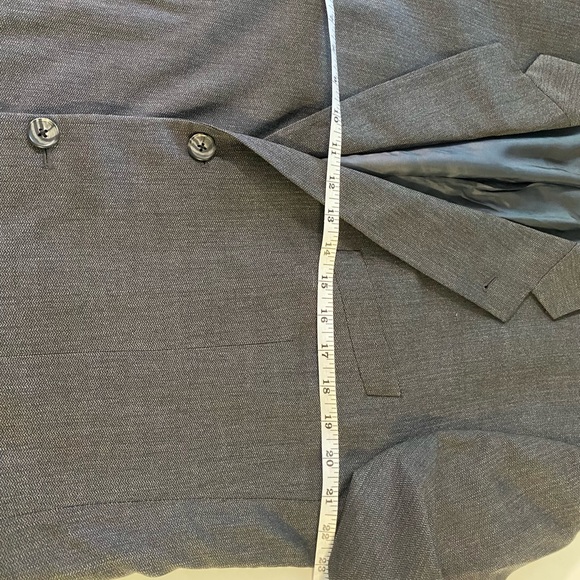 Joseph Abboud Nordstrom Mens Grey Suit Jacket Sport Coat Size 42L - Picture 9 of 14